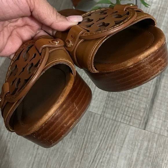 Tory Burch Leather Wedges - Picture 4 of 16